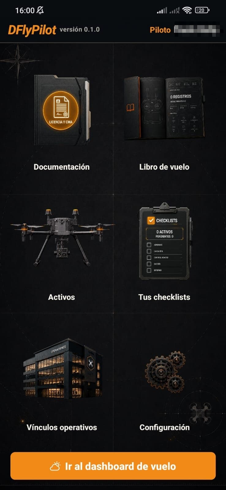 Pantalla 1 de DFlyPilot